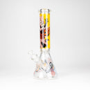 14" Comic Design 7mm Thick Heavy-Duty Glass Beaker Bong