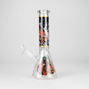 10" Hip Hop Design Glass Beaker Bong