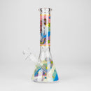 10" Unicorn Design Glass Beaker Bong