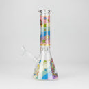 10" Unicorn Design Glass Beaker Bong
