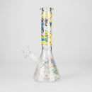 10" Unicorn Design Glass Beaker Bong
