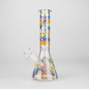 10" Unicorn Design Glass Beaker Bong