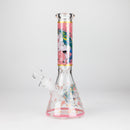 10" Unicorn Design Glass Beaker Bong