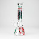 10" Glow-in-the-Dark Monster Design Glass Beaker Bong