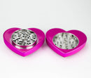 3" Heart-Shaped Mushroom Design Metal Grinder – 4-Layer, Box of 12
