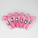 4" Kitty Design Pink Glass Pipe – Box of 12
