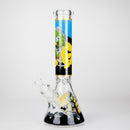 14" Cartoon S Design 7mm Thick Heavy Duty Glass Beaker Bong Glass Bong 777 Smoke Design1