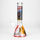 10" Halloween Design Glass Beaker Bong-Glow in the dark Glass Bong 777 Smoke
