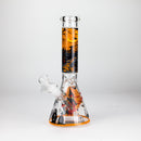 10" Halloween Design Glass Beaker Bong-Glow in the dark Glass Bong 777 Smoke Design4