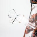 10" Furious Skull Design Glass Beaker Bong-Glow in the dark Glass Bong 777 Smoke
