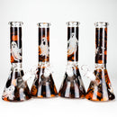 10" Cute Ghost Design Glass Beaker Bong-Glow in the dark Glass Bong 777 Smoke