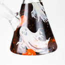 10" Cute Ghost Design Glass Beaker Bong-Glow in the dark Glass Bong 777 Smoke