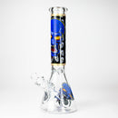 14" Monster Design 7mm Thick Heavy Duty Glass Beaker Bong Glass Bong 777 Smoke Design3
