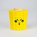 2.5" 4-Layer Corn Design Metal Herb Grinder — Box of 6 Display Pack 777 Smoke