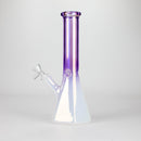 10" Smoke On The Ice Two-Tone Glass Beaker Bong with Octagon Base Glass Bong 777 Smoke