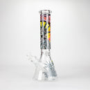 14" The Liberty Is Dead Design 7mm Thick Heavy Duty Glass Beaker Bong Glass Bong 777 Smoke Design1