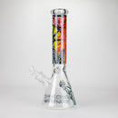 14" The Liberty Is Dead Design 7mm Thick Heavy Duty Glass Beaker Bong Glass Bong 777 Smoke
