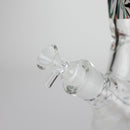 14" The Liberty Is Dead Design 7mm Thick Heavy Duty Glass Beaker Bong Glass Bong 777 Smoke