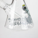 14" The Liberty Is Dead Design 7mm Thick Heavy Duty Glass Beaker Bong Glass Bong 777 Smoke