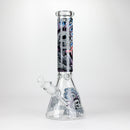 14" The Liberty Is Dead Design 7mm Thick Heavy Duty Glass Beaker Bong Glass Bong 777 Smoke Design4
