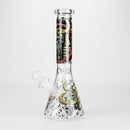 10" King Of Death Design Glass Beaker Bong Glass Bong 777 Smoke Design1