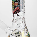 10" King Of Death Design Glass Beaker Bong Glass Bong 777 Smoke