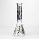 10" King Of Death Design Glass Beaker Bong Glass Bong 777 Smoke Design2