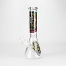 10" King Of Death Design Glass Beaker Bong Glass Bong 777 Smoke Design3
