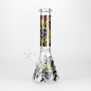 10" King Of Death Design Glass Beaker Bong Glass Bong 777 Smoke Design4
