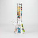 10" Monster Graffiti Design Glass Beaker Bong Glass Bong 777 Smoke Design1