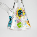 10" Monster Graffiti Design Glass Beaker Bong Glass Bong 777 Smoke