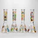 10" Monster Graffiti Design Glass Beaker Bong Glass Bong 777 Smoke