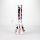 10" Cartoon Girl Design Glass Beaker Bong Glass Bong 777 Smoke