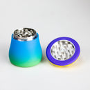 2.2" 4-Layer Mushroom Shaped Metal Herb Grinder — Box of 6 Display Pack 777 Smoke