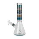 O 10" Prism Mosaic Design Glass Beaker Bong