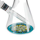 O 10" Prism Mosaic Design Glass Beaker Bong