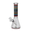 O 10" Prism Mosaic Design Glass Beaker Bong