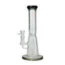 O NG | 12 inch Hexagon Tube Cone Perc Bong [YN1183]