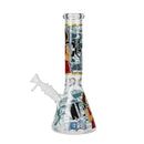 O 10" One Piece Anime Glass Beaker Bongs Assorted designs