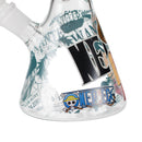 O 10" One Piece Anime Glass Beaker Bongs Assorted designs