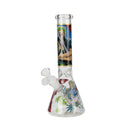 O 10" One Piece Anime Glass Beaker Bongs Assorted designs