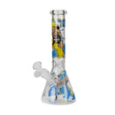 O 10" One Piece Anime Glass Beaker Bongs Assorted designs