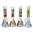 O 10" One Piece Anime Glass Beaker Bongs Assorted designs