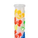 O 10" 3D Love Mushroom Design Glass Beaker Bong