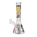 O 10" Labubu Glass Beaker Bong Assorted Designs