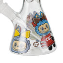 O 10" Labubu Glass Beaker Bong Assorted Designs