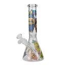 O 10" Labubu Glass Beaker Bong Assorted Designs