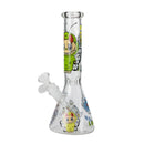 O 10" Labubu Glass Beaker Bong Assorted Designs