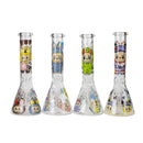 O 10" Labubu Glass Beaker Bong Assorted Designs