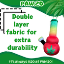 Bo da Bong - Parody Plush Rasta Color Squeaker Dog Toy - 9" For Pet PAW:20